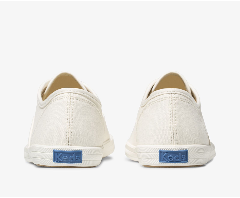 Zapatillas Keds Mujer Blancas - Vintage Champion Lona - 495-CEDNRA